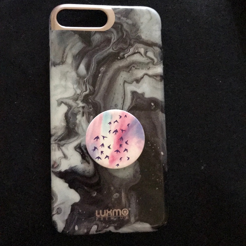 Marble note 8 cAse with pop sucket
